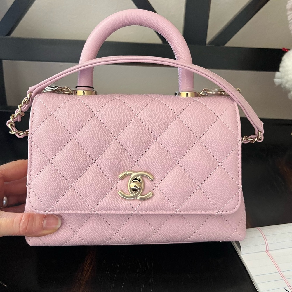 Brand New!! Full Set Chanel Extra Mini Coco Handle Pink